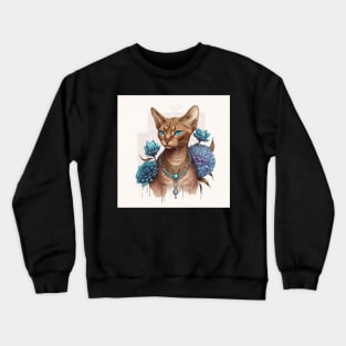 Abyssinain Cat Beauty Crewneck Sweatshirt